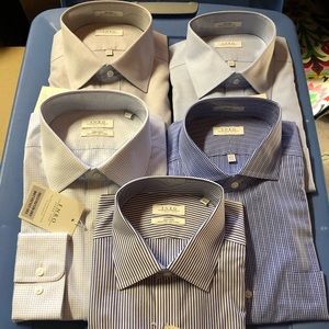Hundreds of dress shirts and spots shirts